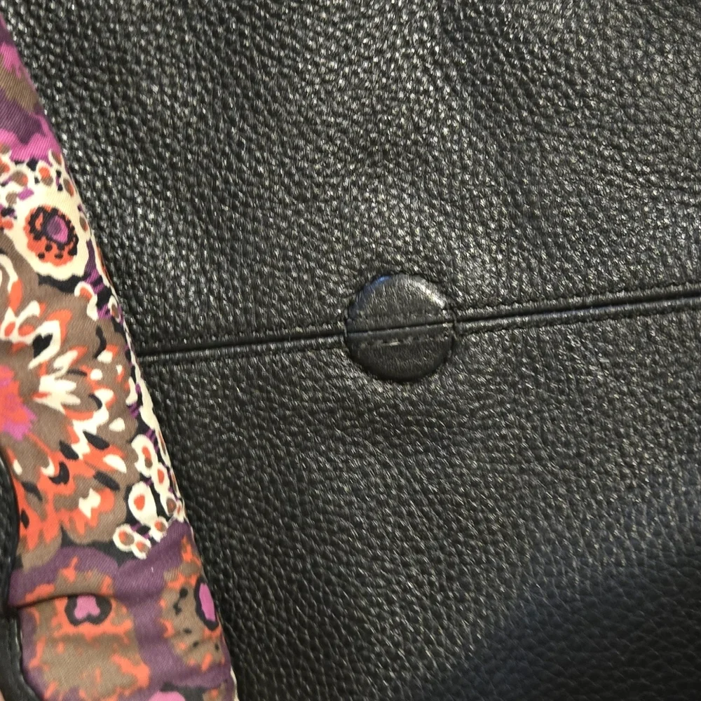 vintage Vera Bradley Black leather Bag